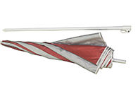 Tejido de poliester portátil modificado para requisitos particulares de las costillas del parasol de playa del diseño del logotipo 3.00m m proveedor