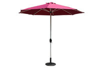 metal revestido blanco poste del 150cm de la protección ultravioleta retractable del parasol de playa proveedor
