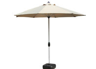 metal revestido blanco poste del 150cm de la protección ultravioleta retractable del parasol de playa proveedor