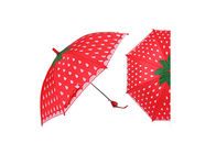 Paraguas lindo de los niños de la manija de la fresa, mini paraguas para el cierre abierto del manual de los niños proveedor
