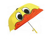 El diseño modificado para requisitos particulares paraguas lindo fuerte amarillo del logotipo de los niños del marco actúa suavemente fácilmente proveedor