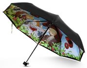 Paraguas del viaje del acuerdo de la tela del poliéster/de la pongis, paraguas automático del viaje proveedor