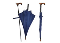 Paraguas inusuales de la lluvia de las extremidades de metal, costillas de la fibra de vidrio del paraguas del bastón que caminan proveedor