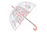 Los paraguas abiertos fáciles 23 de la lluvia del plástico transparente avanzan lentamente la impresión de 8 Digitaces de las costillas proveedor