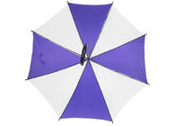 El blanco púrpura imprimió el eje plástico del metal de la manija 10m m del gancho de los paraguas del golf proveedor