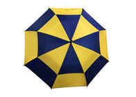Un paraguas a prueba de viento para hombre de la operación de la mano, paraguas doble del golf del toldo proveedor