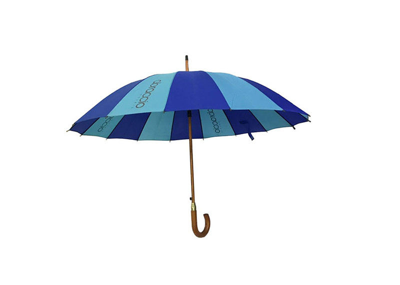 Paraguas de madera del palillo de la forma de J, eje de madera del negro de la manija del paraguas de Raines proveedor