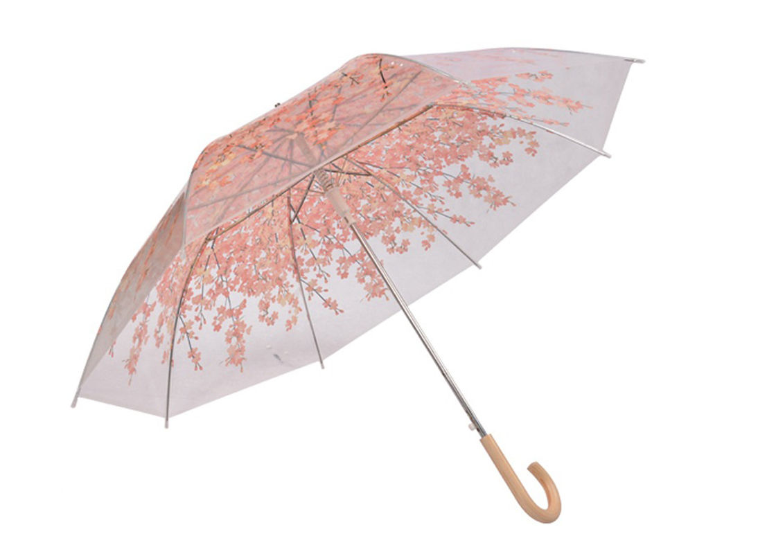 33 pulgadas del plástico transparente de paraguas de la lluvia los 97cm actúan suavemente fácilmente proveedor