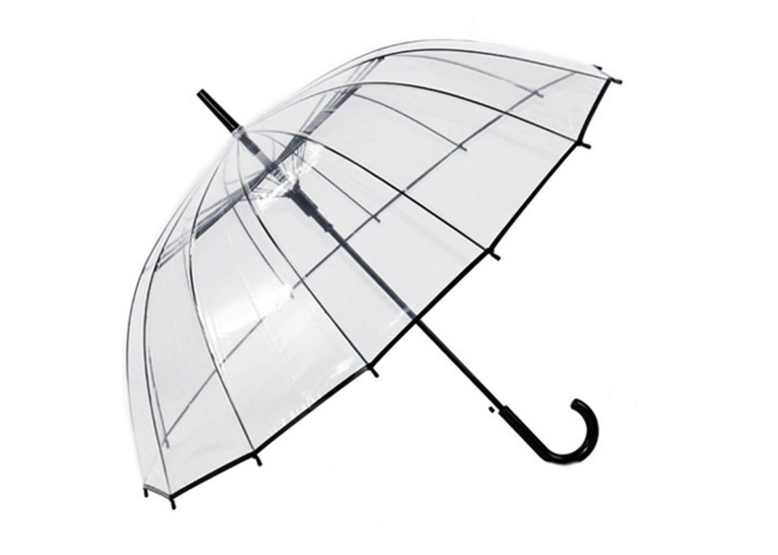Flexibilidad de alta resistencia de la manija del paraguas en forma de cúpula largo del claro a prueba de viento proveedor