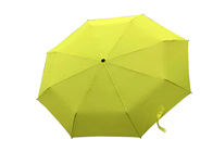 Amarillo pliegue el paraguas, marco fuerte plegable ligero del paraguas proveedor